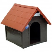 Casa Para Cães Plástica Desmontável Pequena